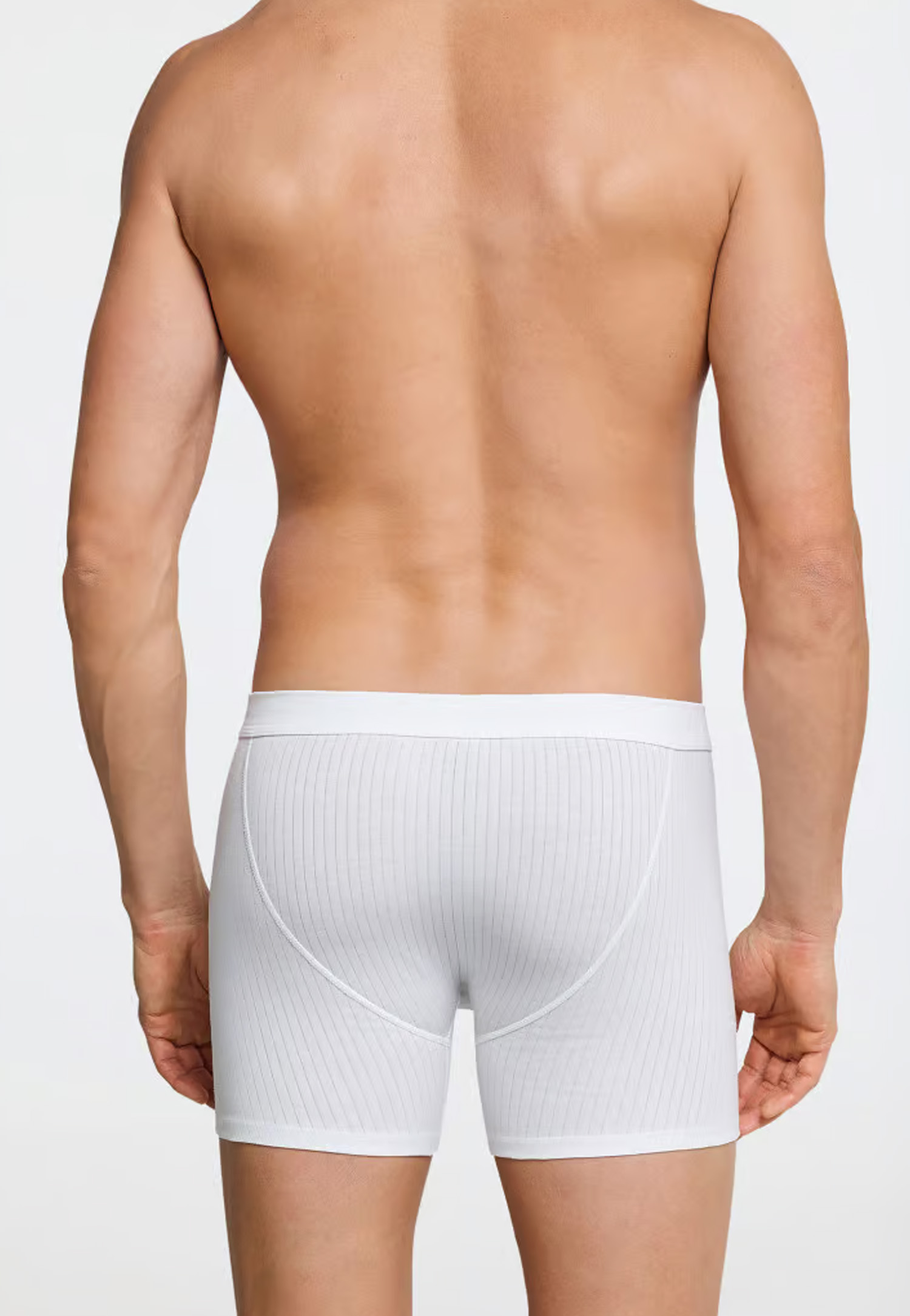 Schiesser boxershort met gulp 2-pack Authentic wit