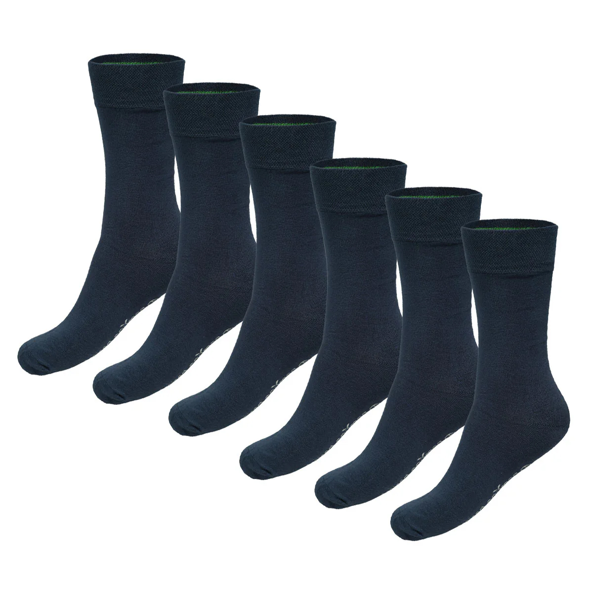 Bamboo basics sokken Beau 6-paar blauw