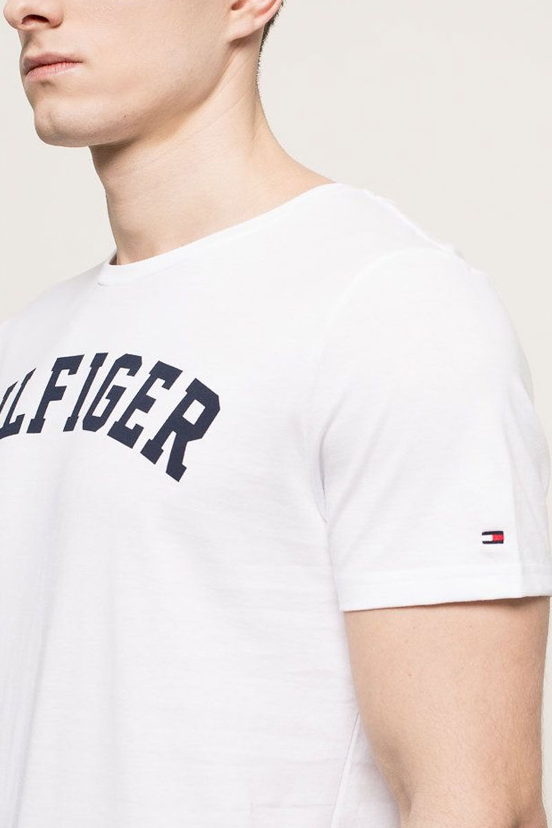 Tommy Hilfiger T-shirt met logo print wit