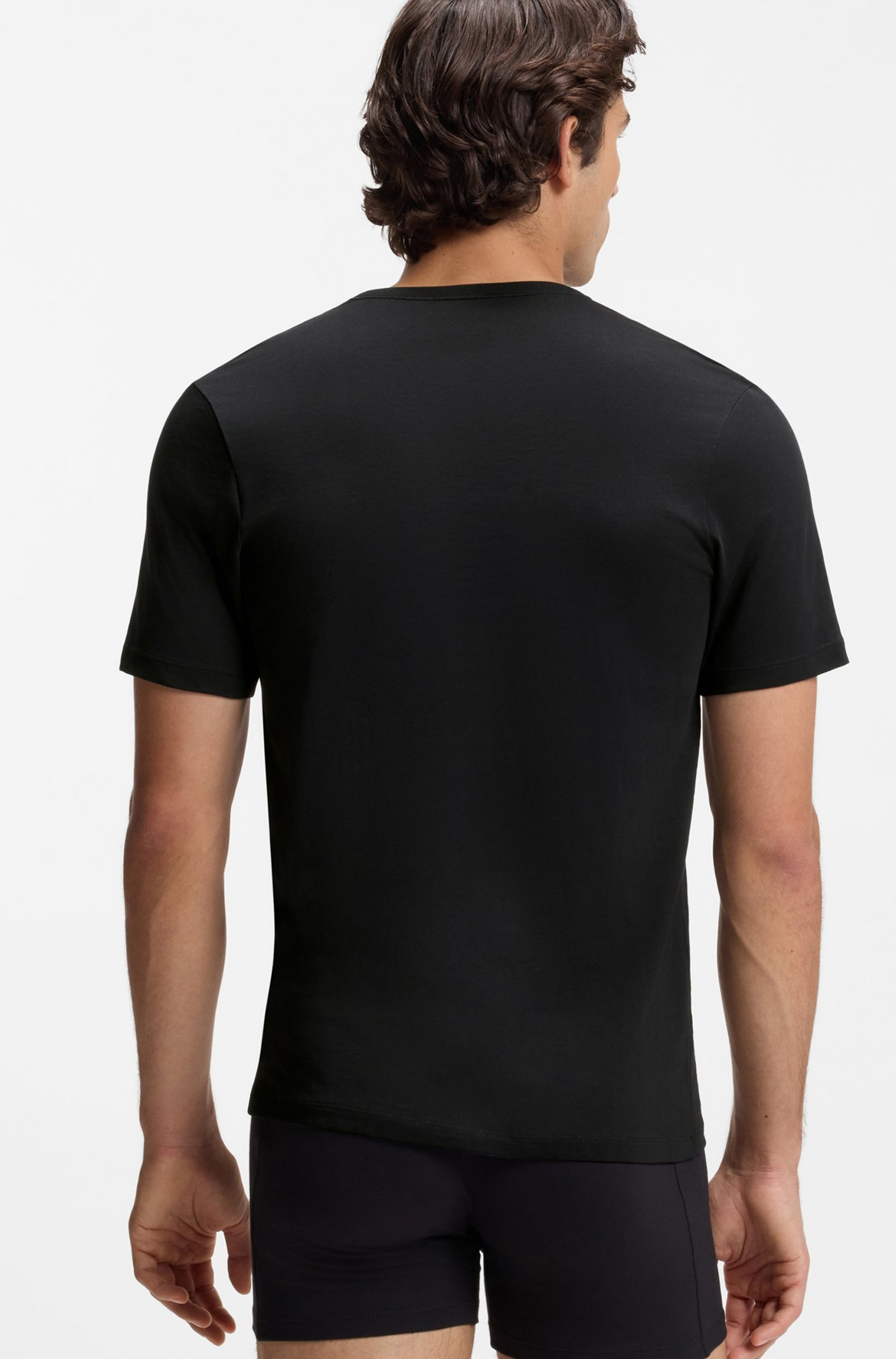 Boss T-shirt O-hals Classic 3-Pack zwart