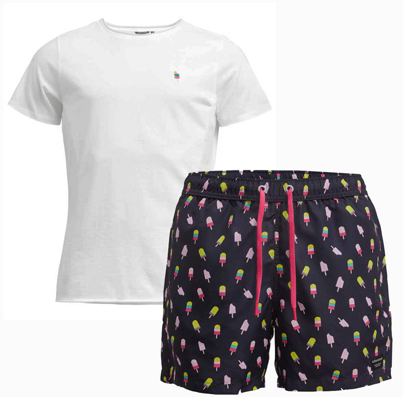 Bjorn Borg Zwemshort Sylvester ijsjes zwart