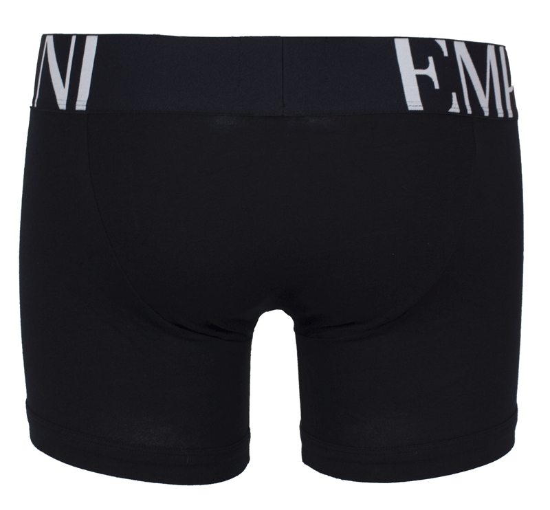Armani boxershort zwart logo band achterkant