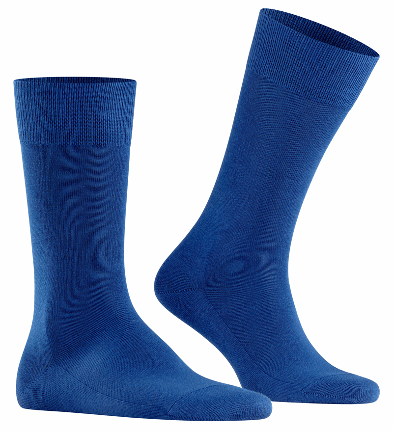 Falke Family heren sokken blauw zijkant