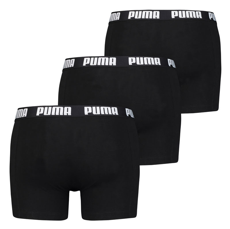 Puma boxershorts zwart 3-pack achterkant