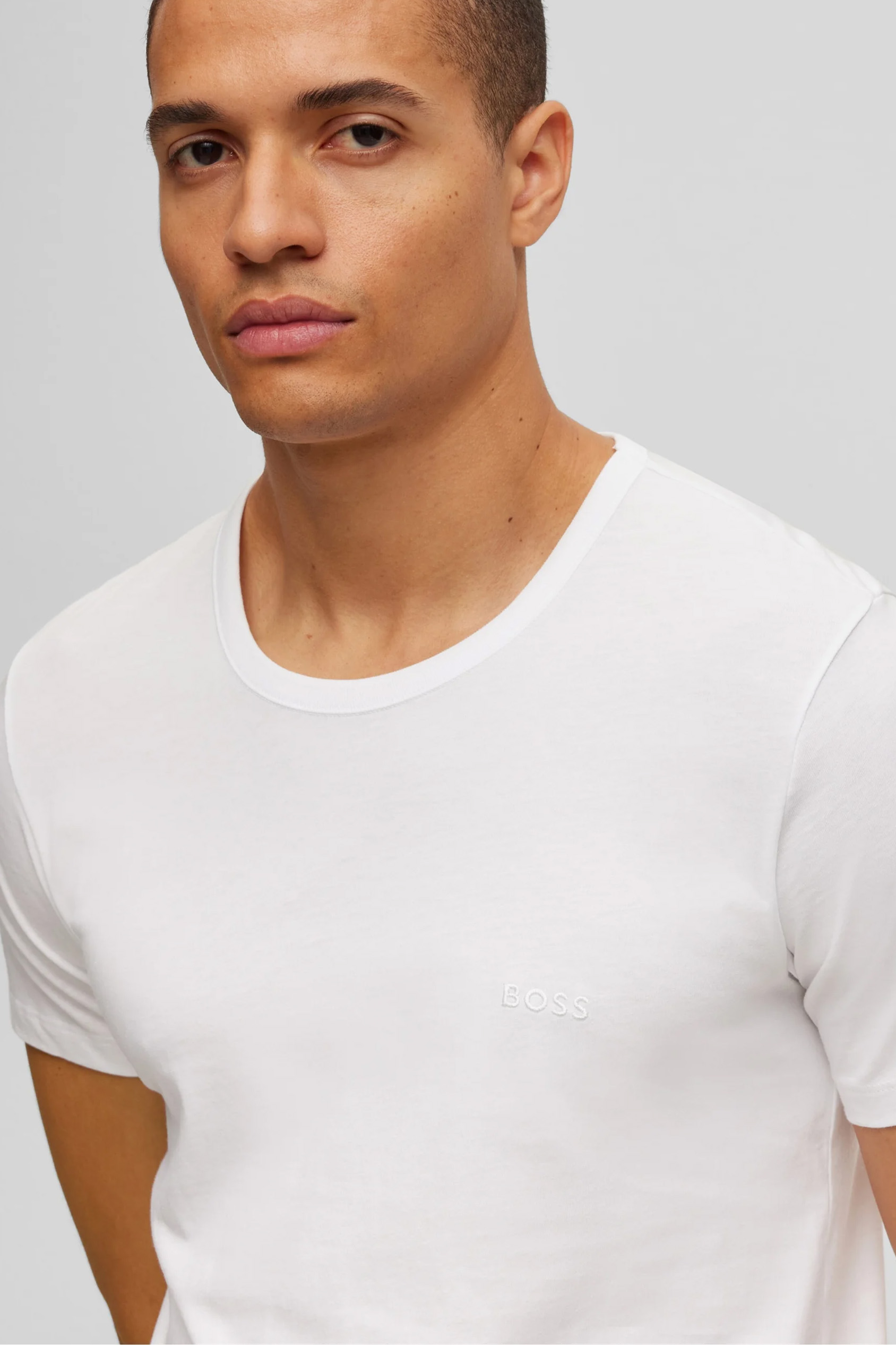 Hugo Boss T-shirt O-hals Classic 3-Pack wit