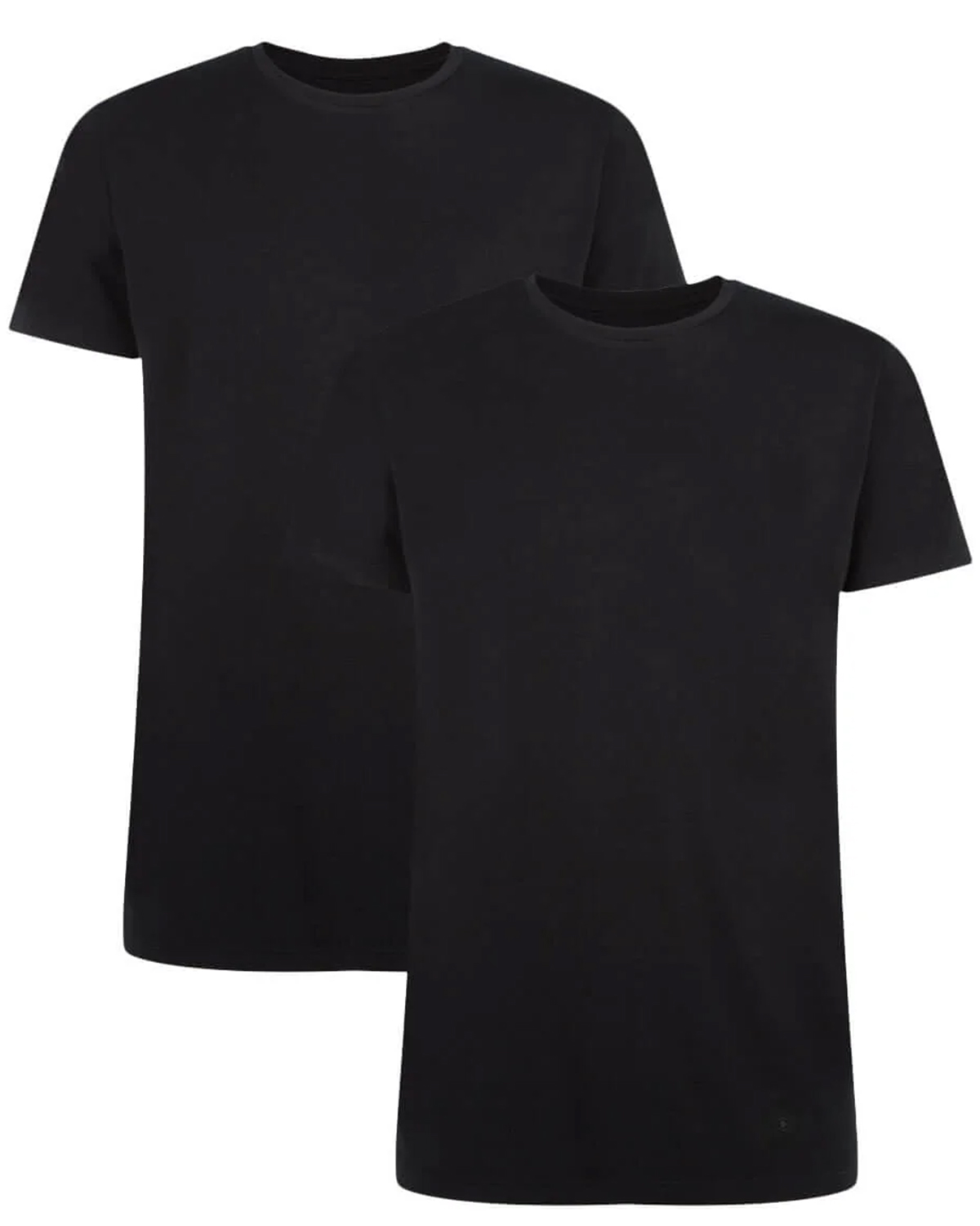 Bamboo basics T-shirts Ruben 2-pack zwart