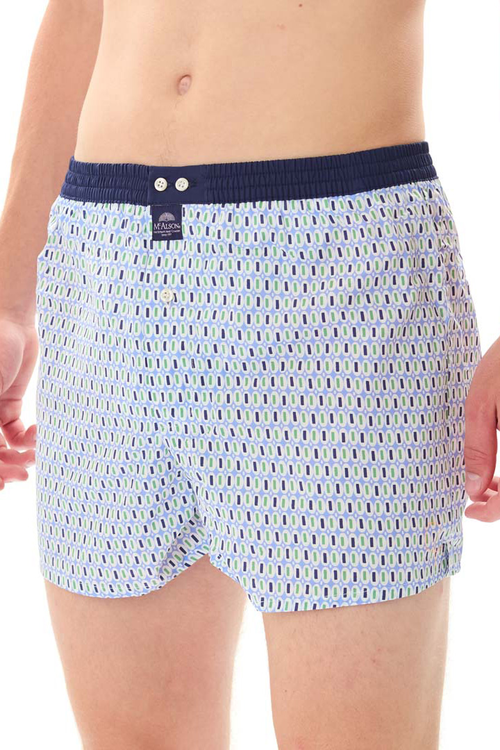 Mc Alson boxer lichtblauw met print 