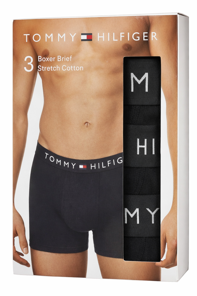 Tommy Hilfiger boxershorts Stretch cotton 3-pack zwart 
