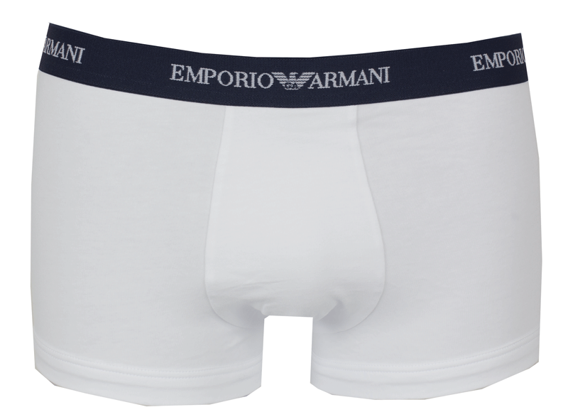 Armani Boxershort core wit 3-pack voorkant