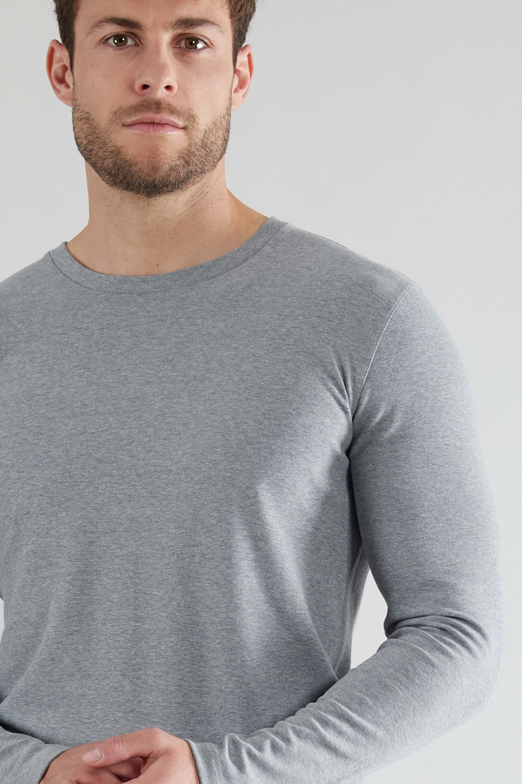 Gotzburg Thermo T-shirt lange mouw grijs