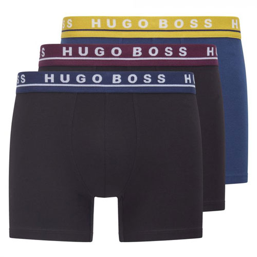 Hugo Boss 3-pack boxershorts zwart blauw