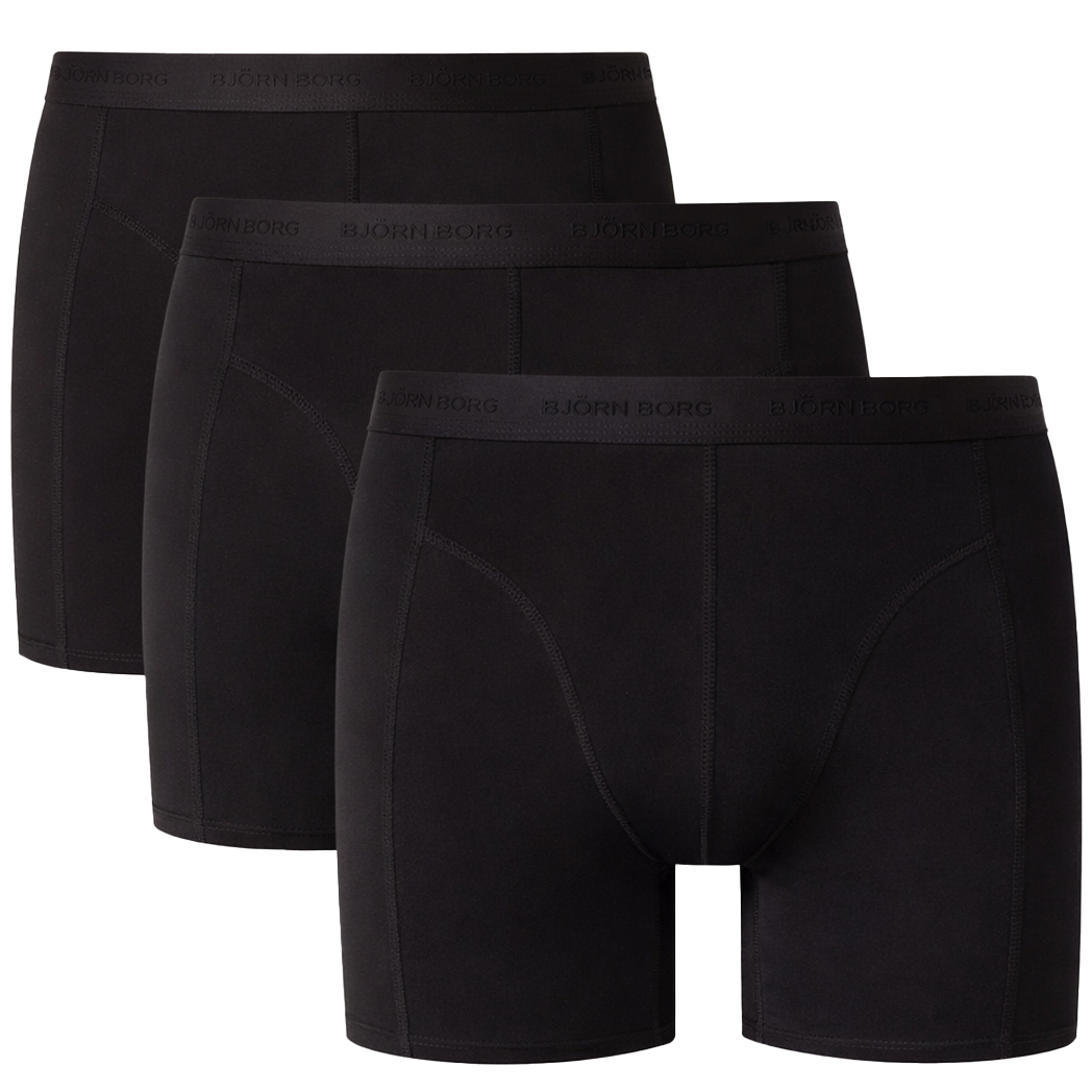 Bjorn Borg microfiber boxershorts 3-pack zwart