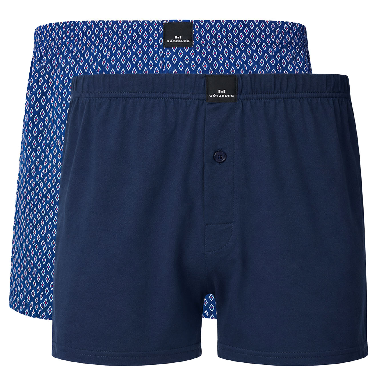 Gotzburg Jersey boxers 2-pack wildlife blue