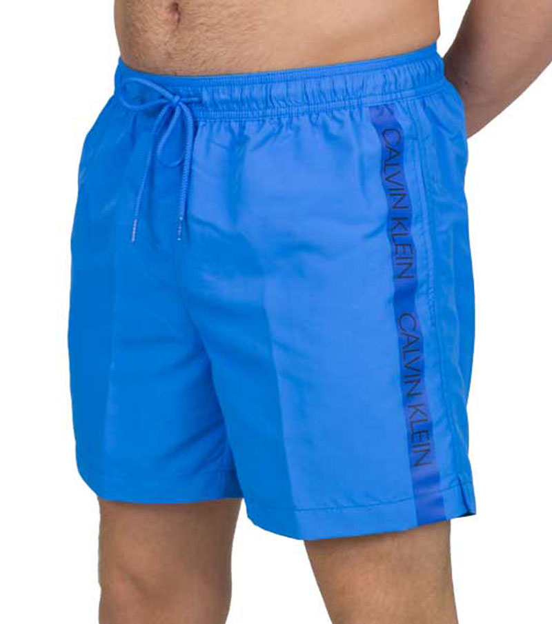Calvin Klein zwemshort CK medium drawstring blue