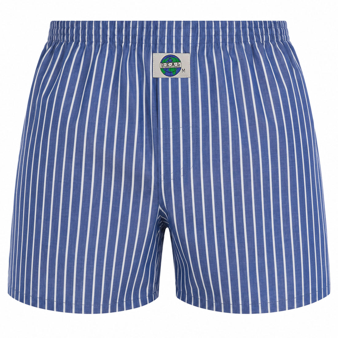 Deal Boxer jeansblauw gestreept 192298
