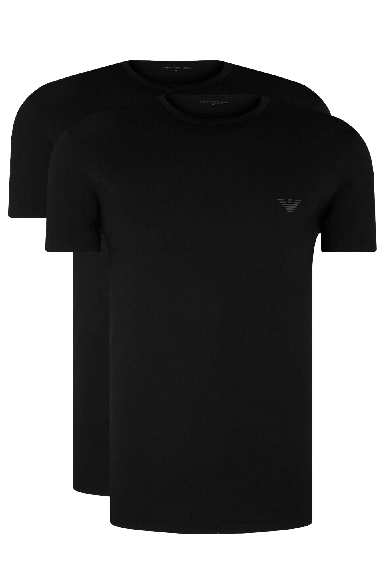 Armani T-shirts met ronde hals 2-pack zwart