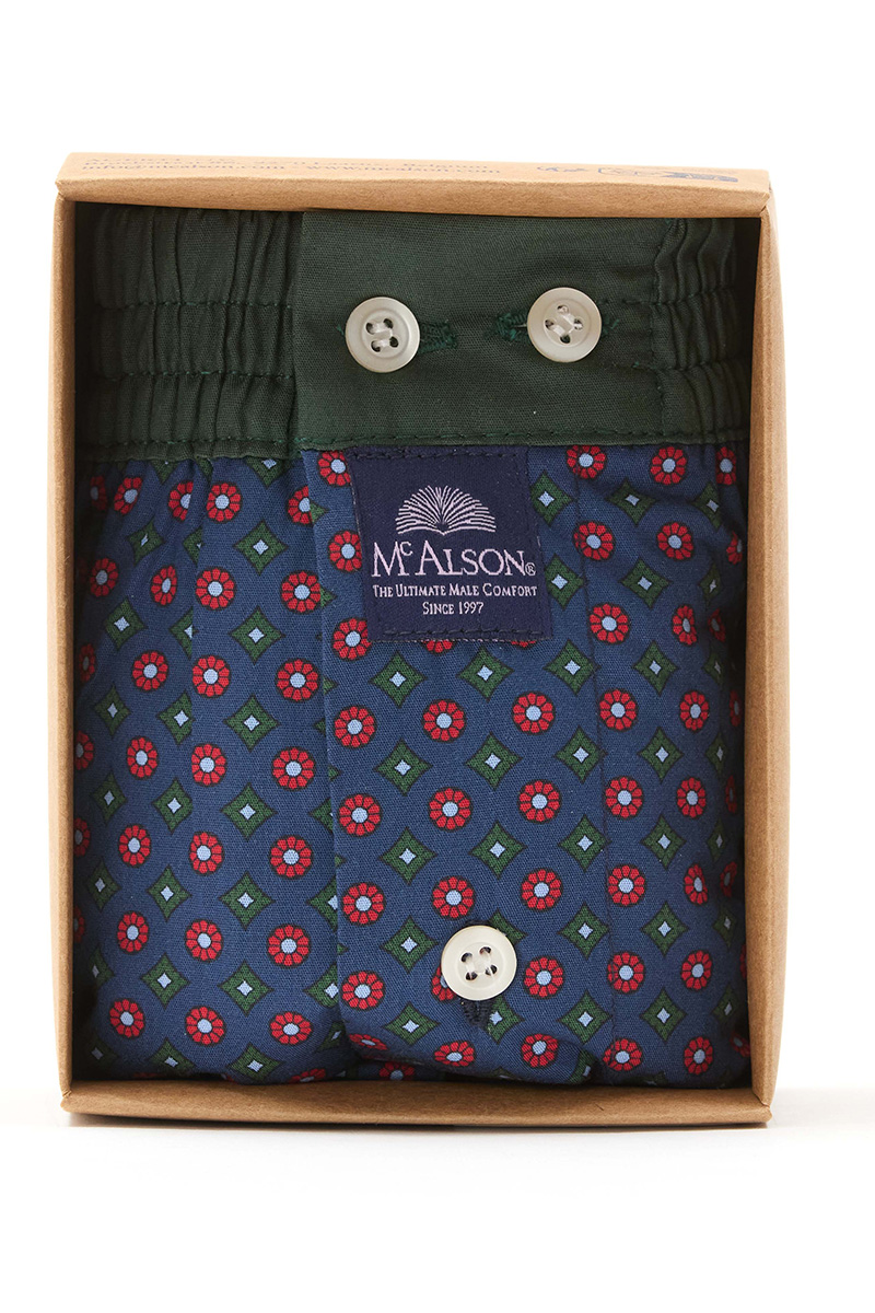 McAlson boxer blauw met print 