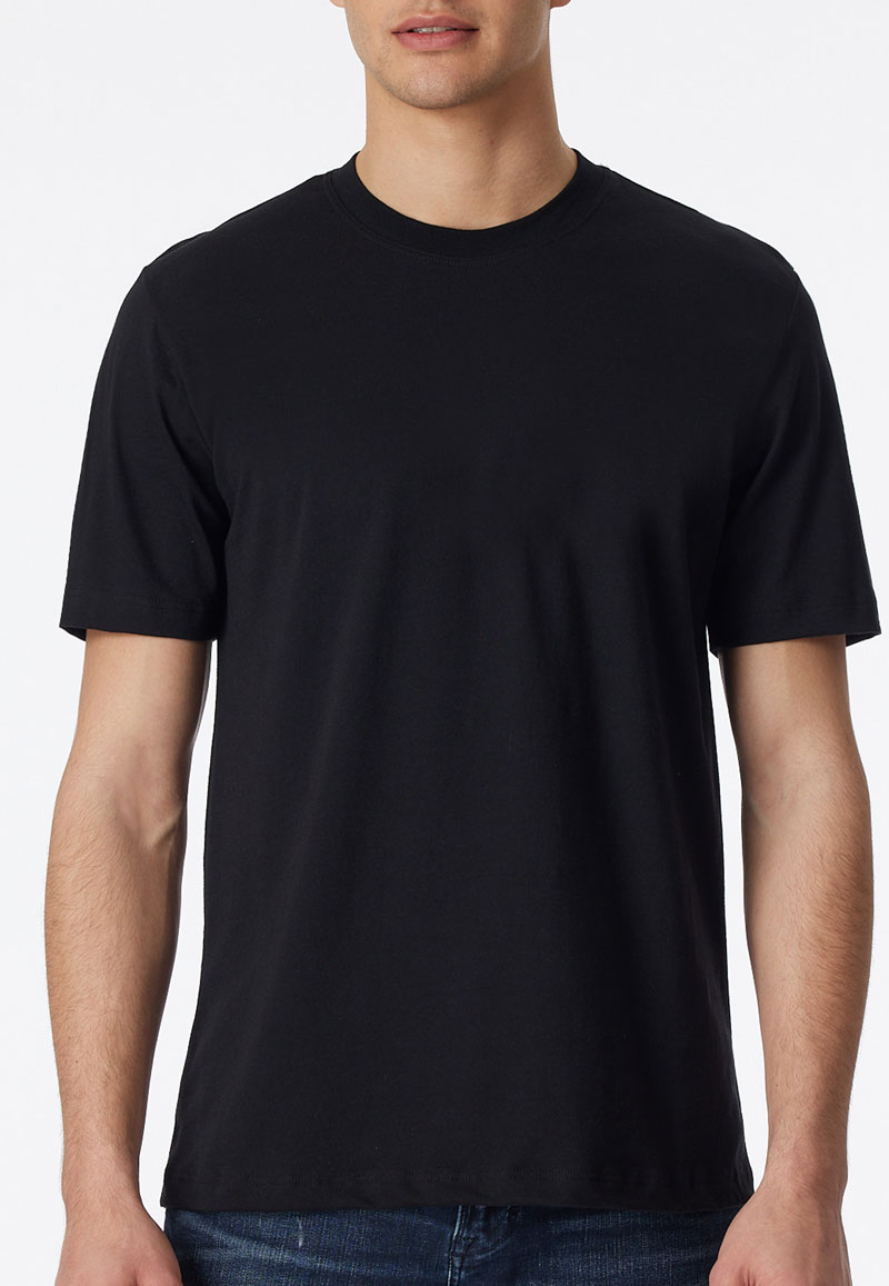 Schiesser American T-shirt 2-pack zwart