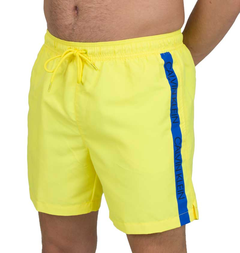 Calvin Klein Zwemshort met logo band geel