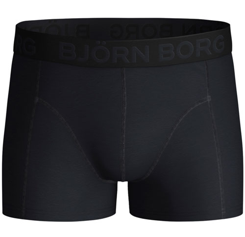 Björn Borg boxershorts kids 5-pack solid zwart