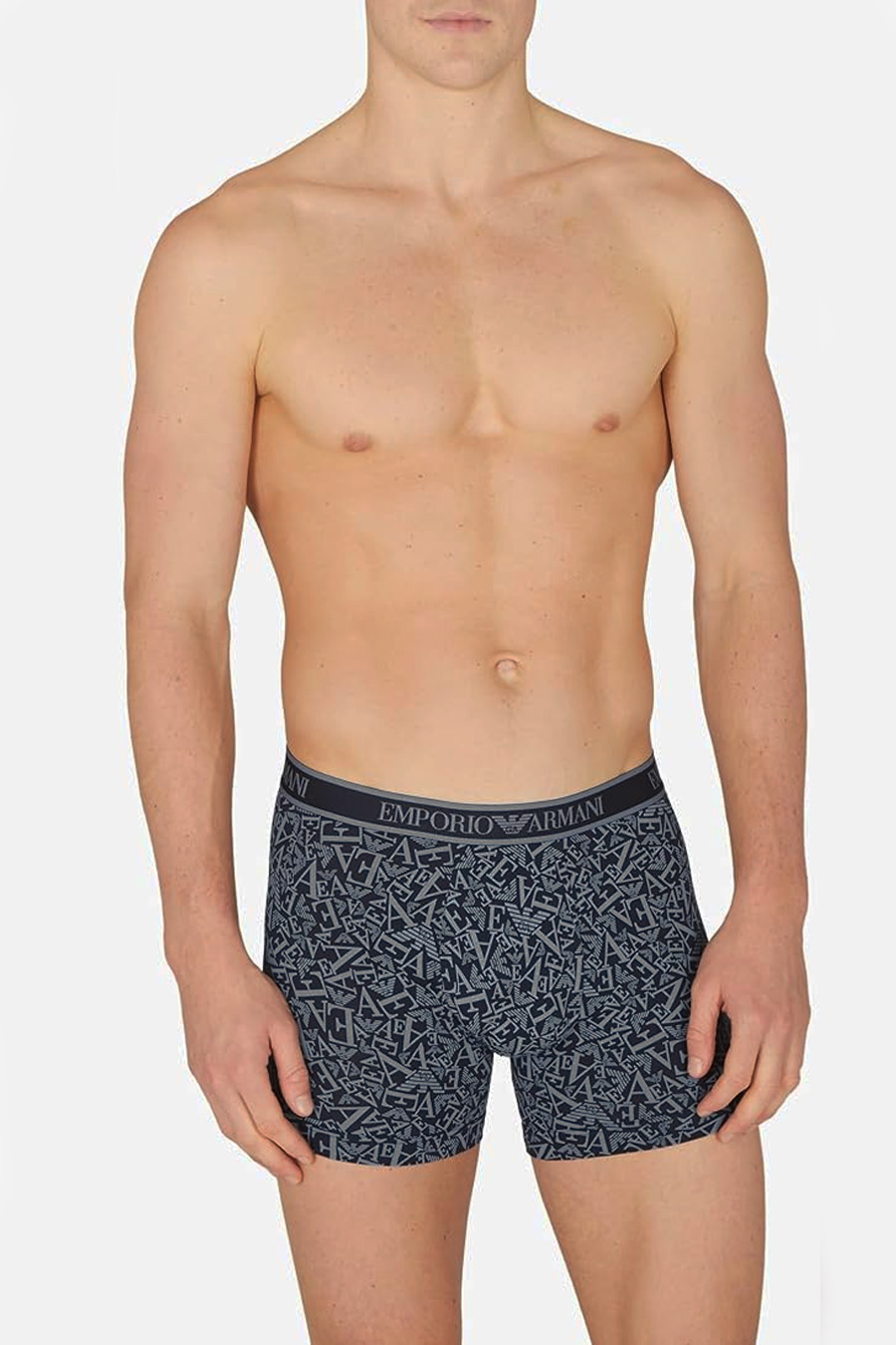 Armani boxershort 3-pack met Logo zwart grijs