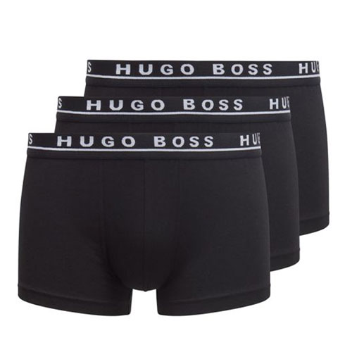Hugo Boss short-trunk 3-pack zwart