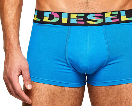 Diesel boxershorts Rainbow 3-pack blauw voorkant 2