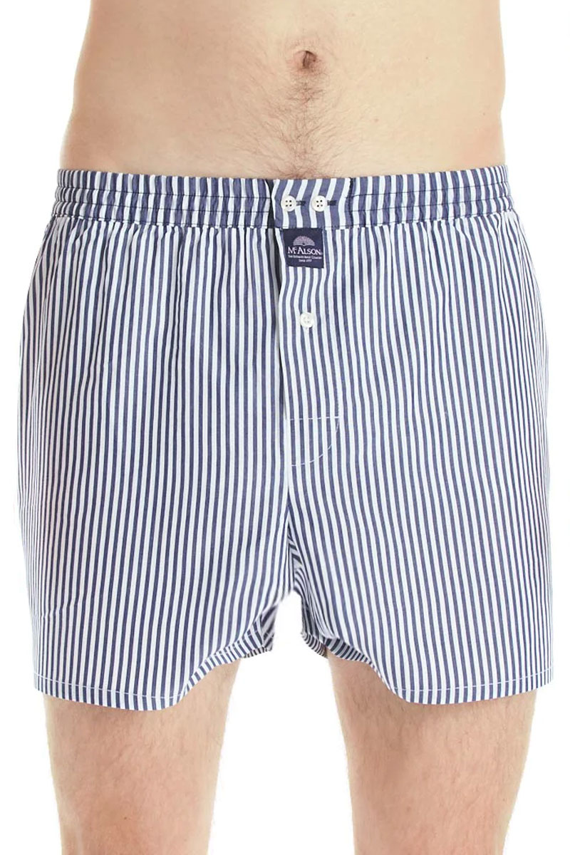 Mc Alson Boxer met binnenbroek blauw gestreept