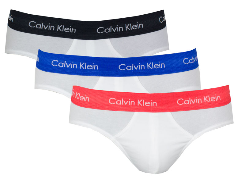 Calvin Klein slips cotton stretch 3-pack wit