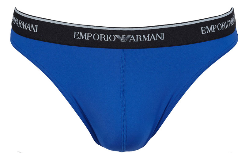 Armani herenstring microfiber blue