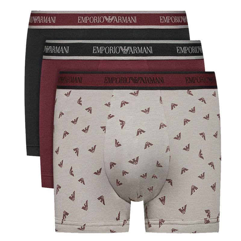 Armani boxershorts bordeaux 3-pack 