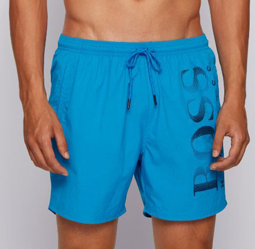 Hugo Boss zwemshort Octopus blauw