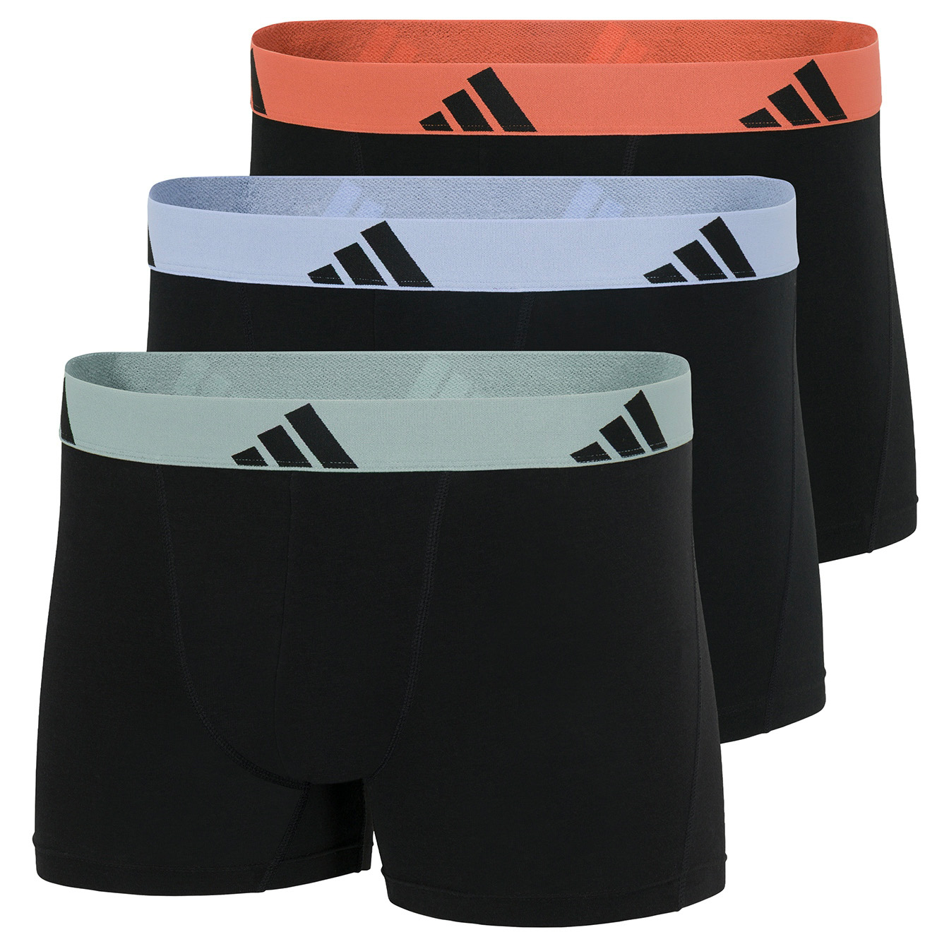 Adidas Boxers - Trunk flex cotton 3-pack zwart