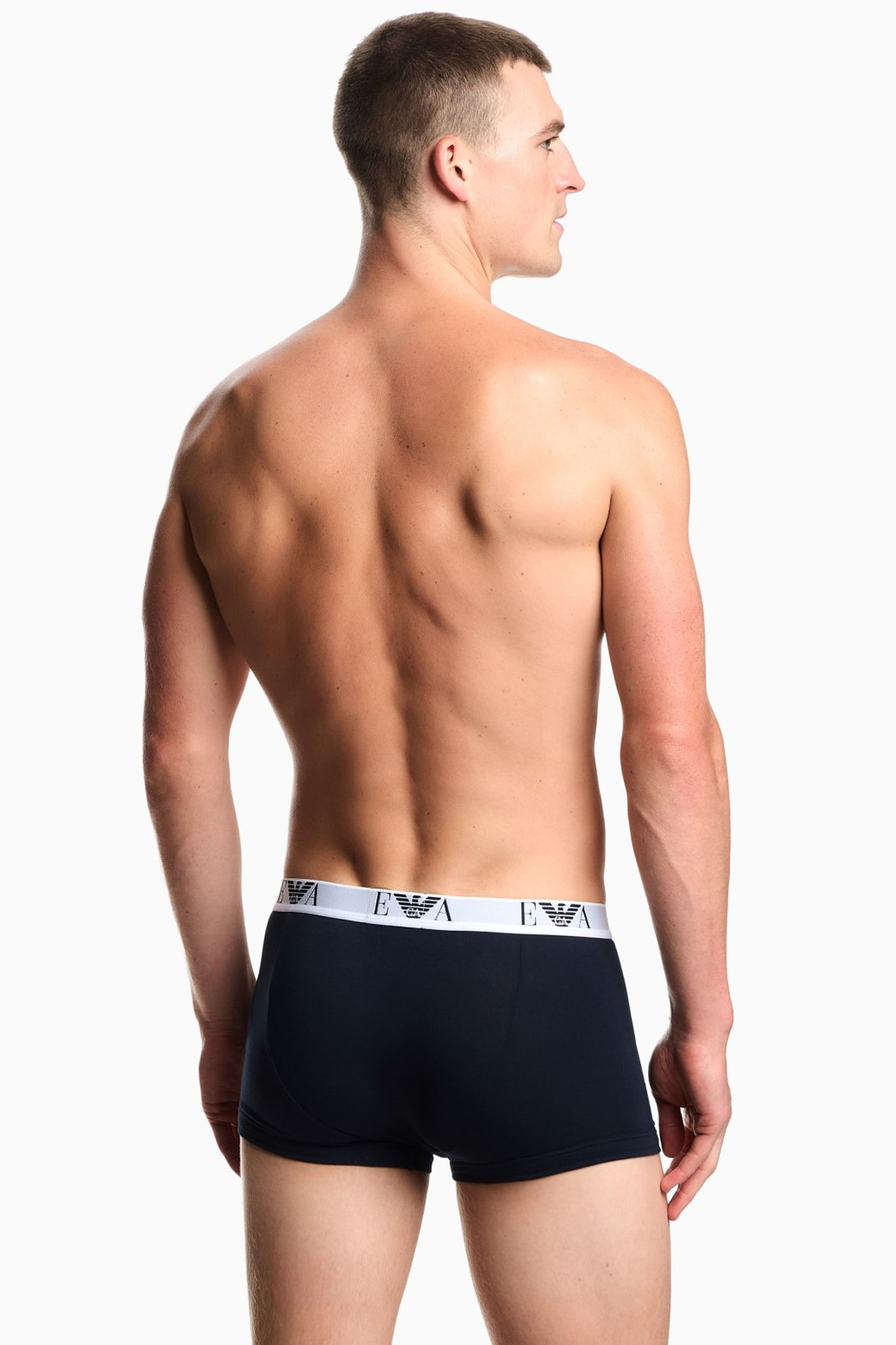 Armani boxers - trunk EA logo band 3-pack blauw