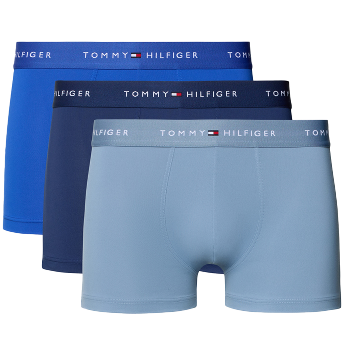 Tommy Hilfiger Signature microfiber boxers -trunks 3-pack blauw