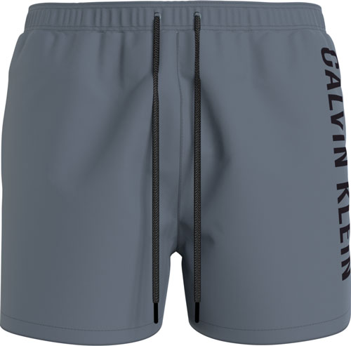 Calvin Klein zwemshort medium drawstring grijs