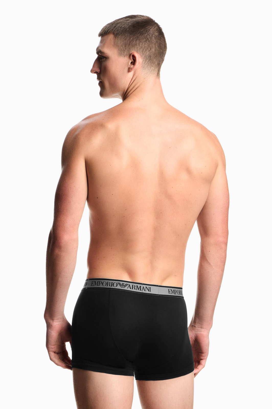 Armani trunk - short – 3-pack met Logo zwart grijs