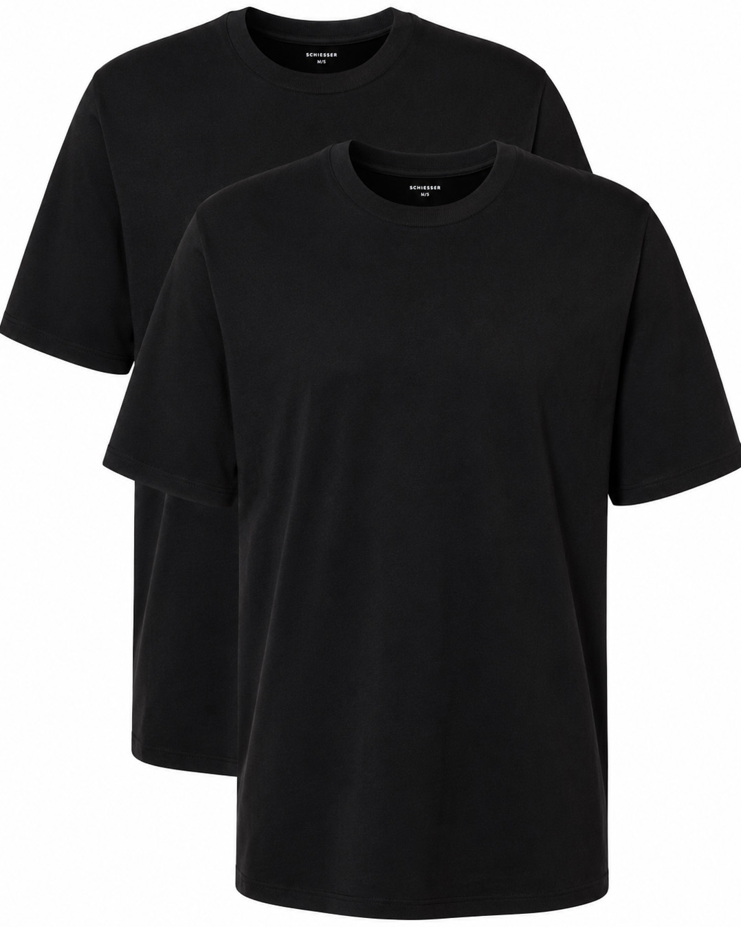 Schiesser American T-shirt 2-pack zwart