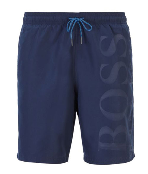 Hugo Boss zwemboxer Orca blauw voorkant