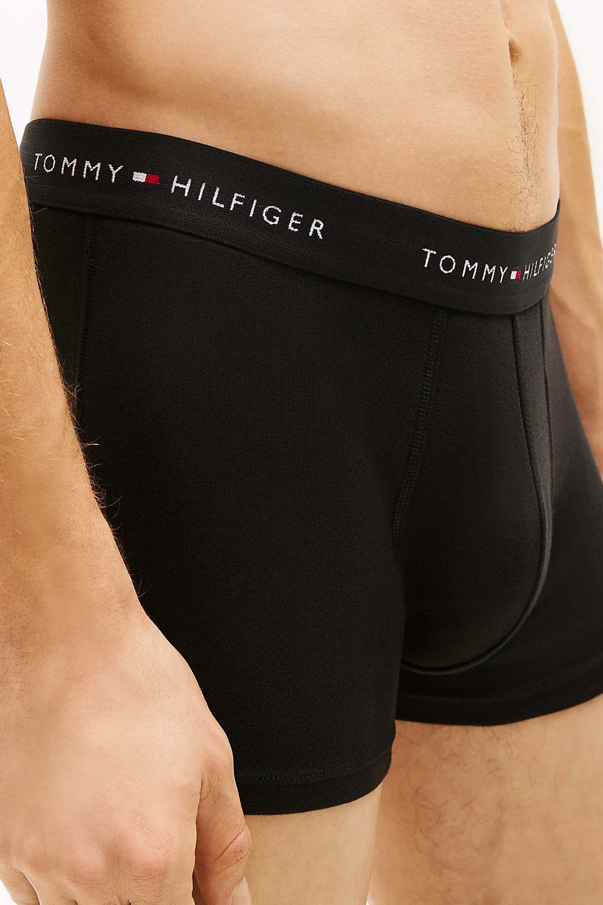 Tommy Hilfiger Signature microfiber boxers -trunks 3-pack zwart