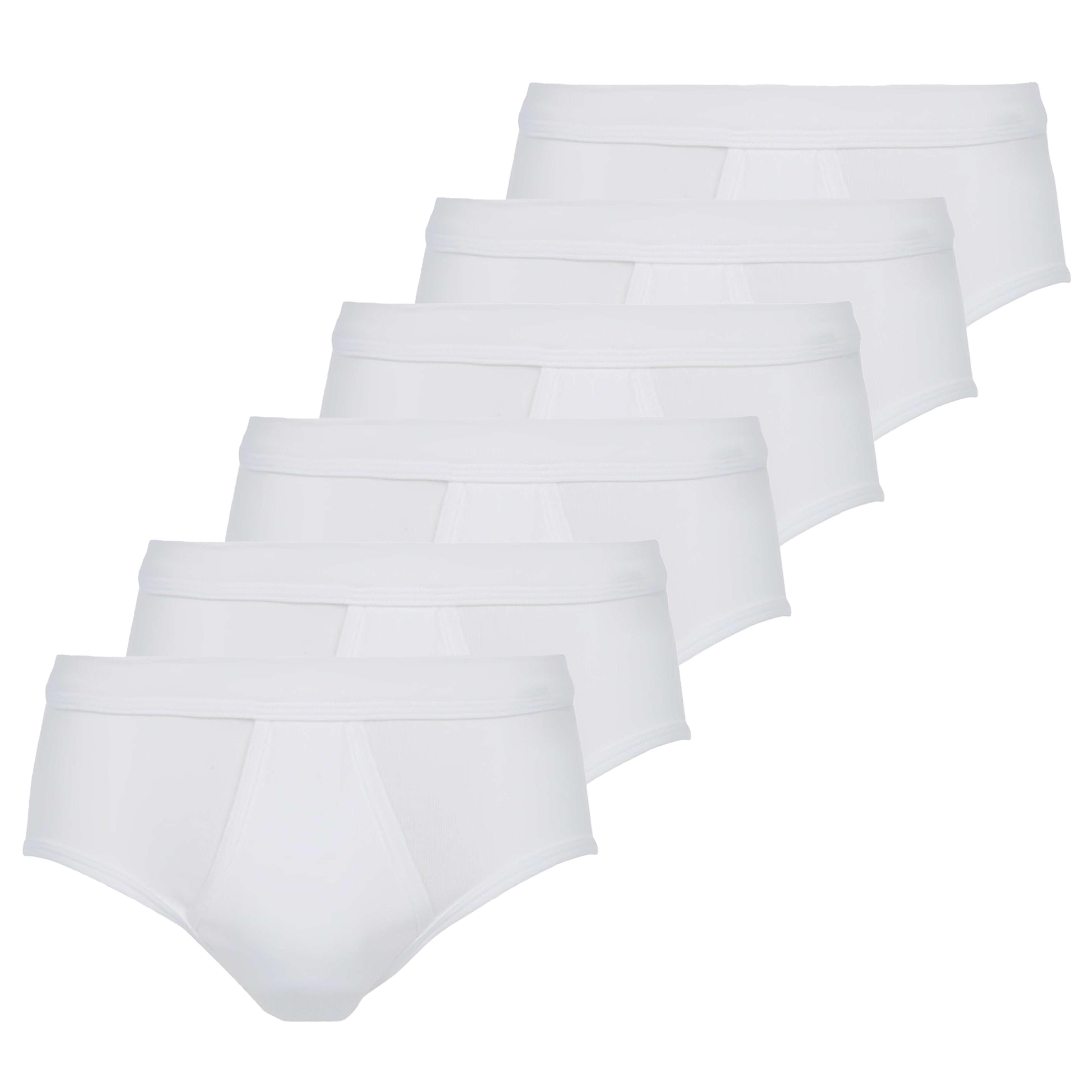 Schiesser Sportslip met gulp Essential 6-pack wit