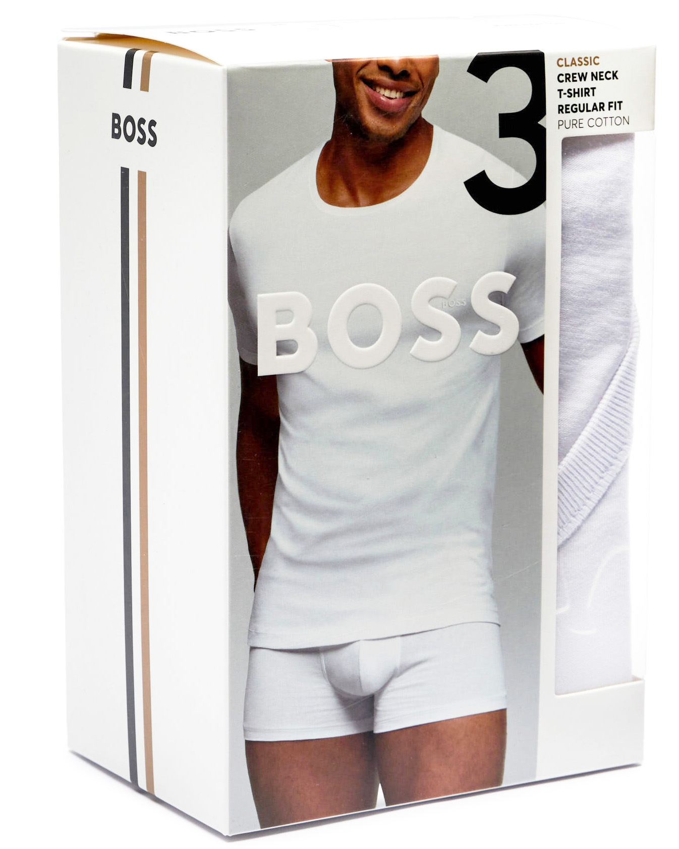 Hugo Boss T-shirt O-hals Classic 3-Pack wit