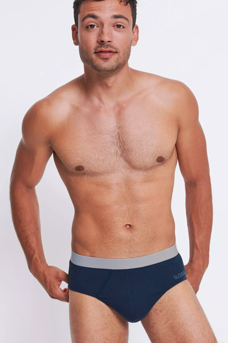 Sloggi Go abc slips 2-pack blauw