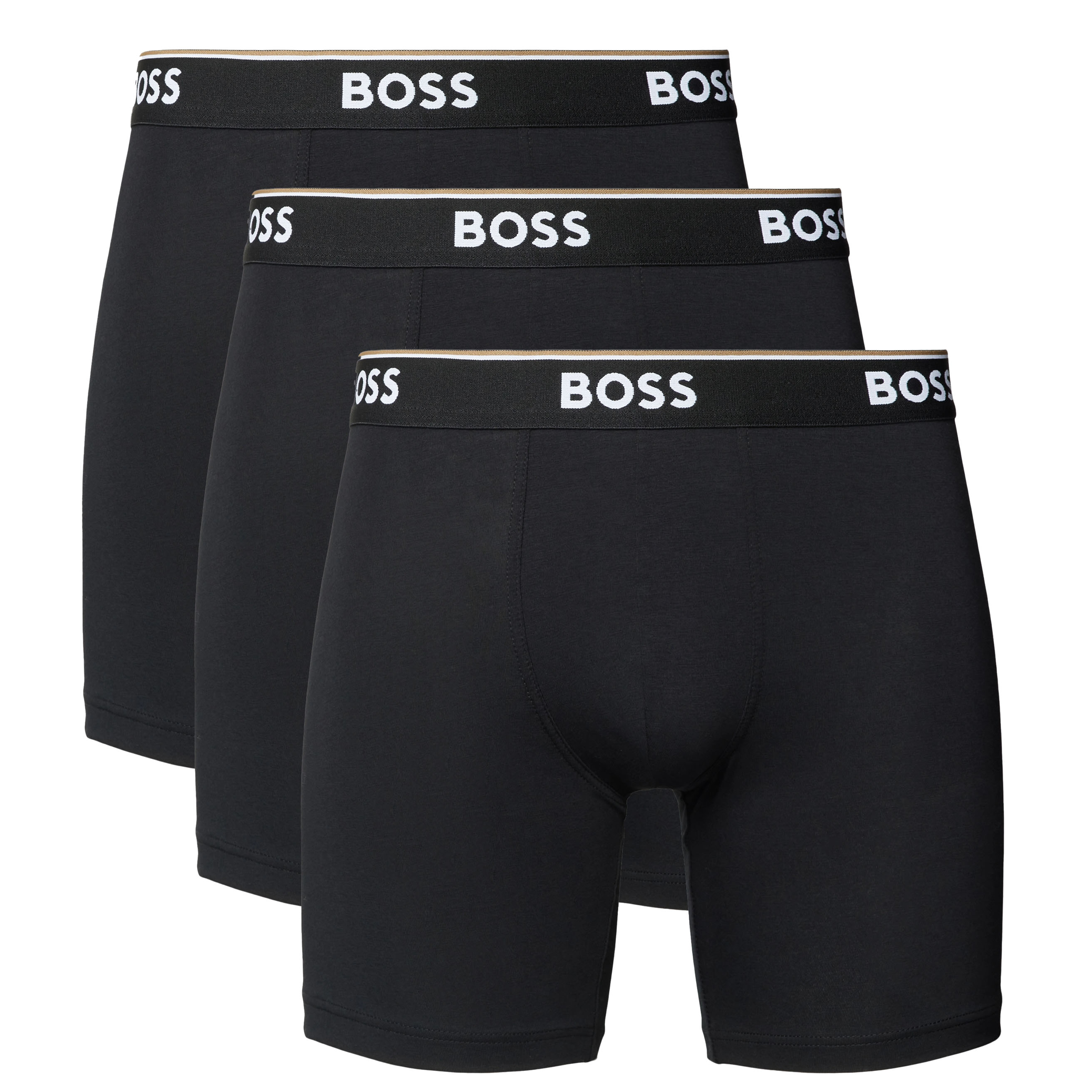 Boss Long boxer Power 3-Pack zwart 