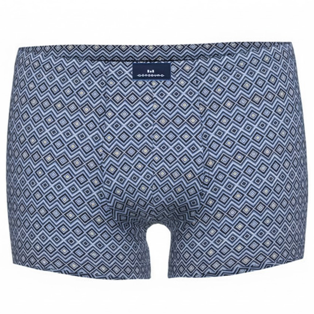 Gotzburg Boxershort met ruitjes print blauw