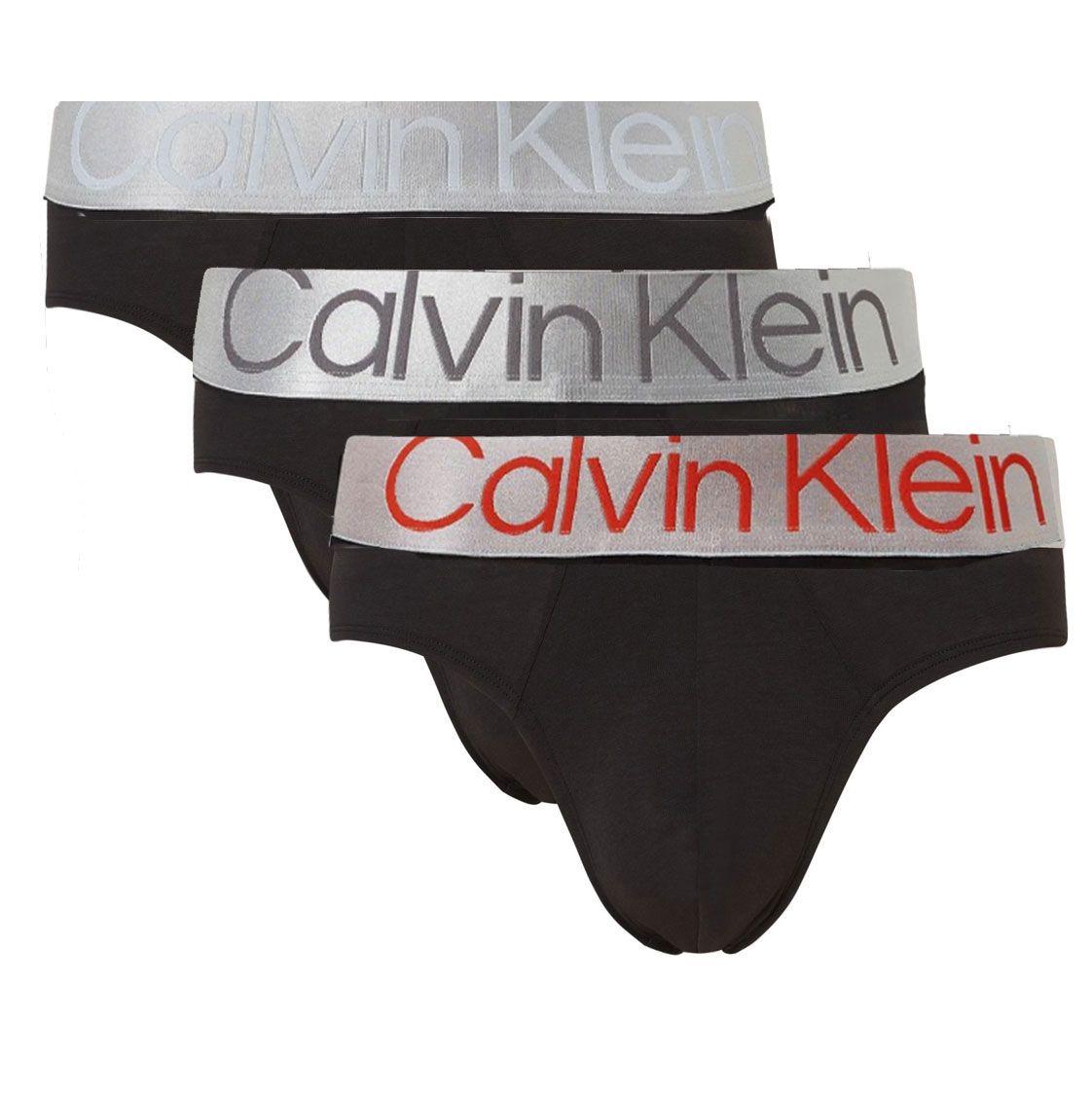 Calvin Klein Steel heup slips 3-pack zwart