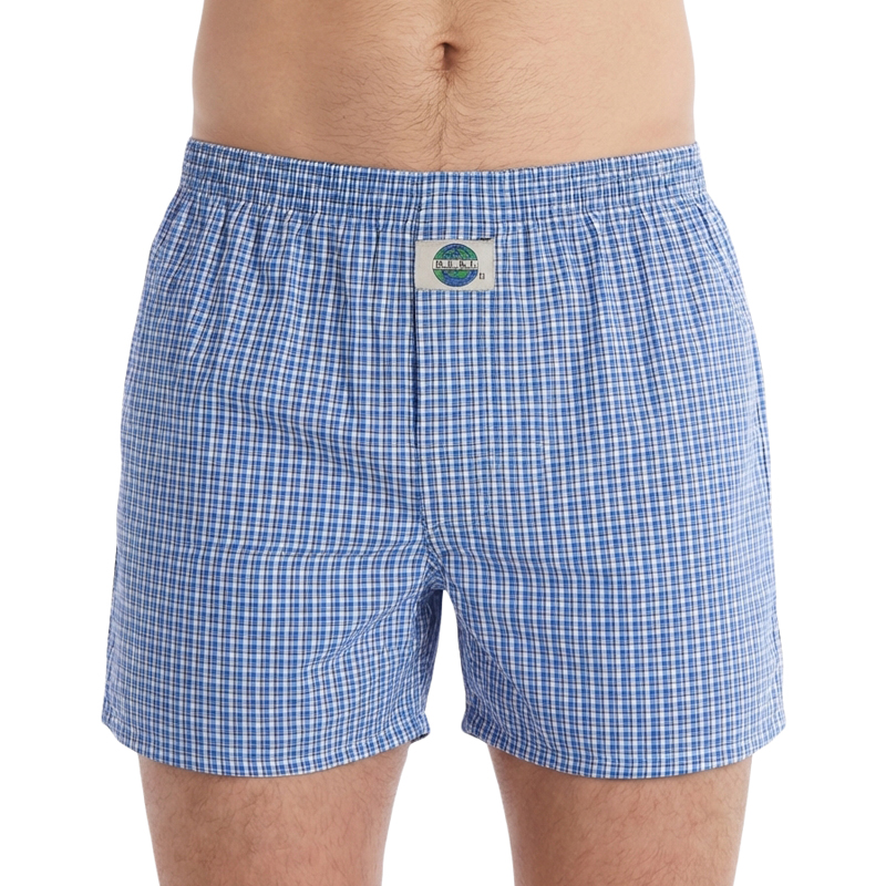 Deal Boxer blauw ruitje 192301