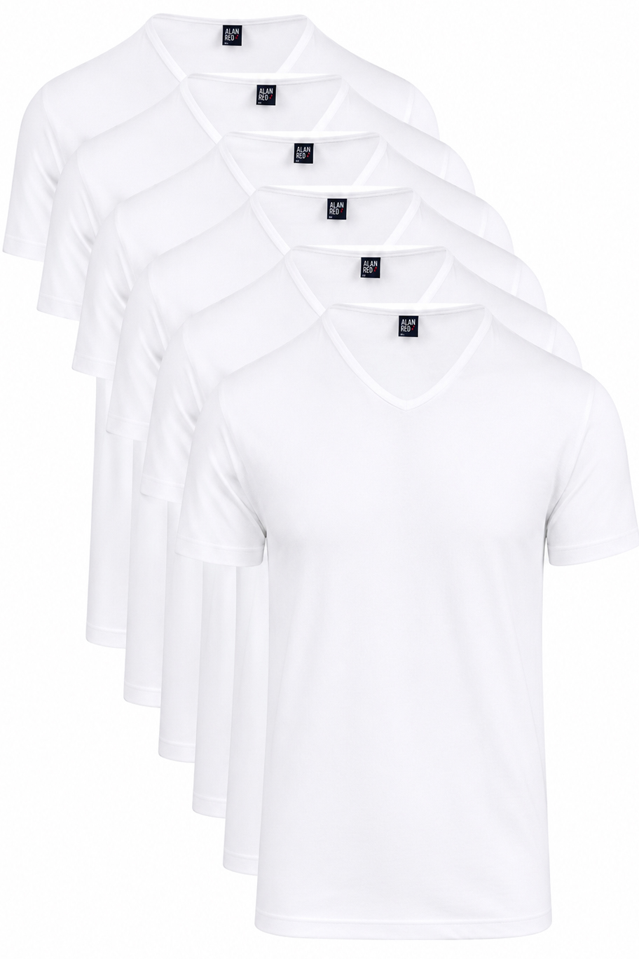 Alan Red T-shirts Vermont 6-pack actie
