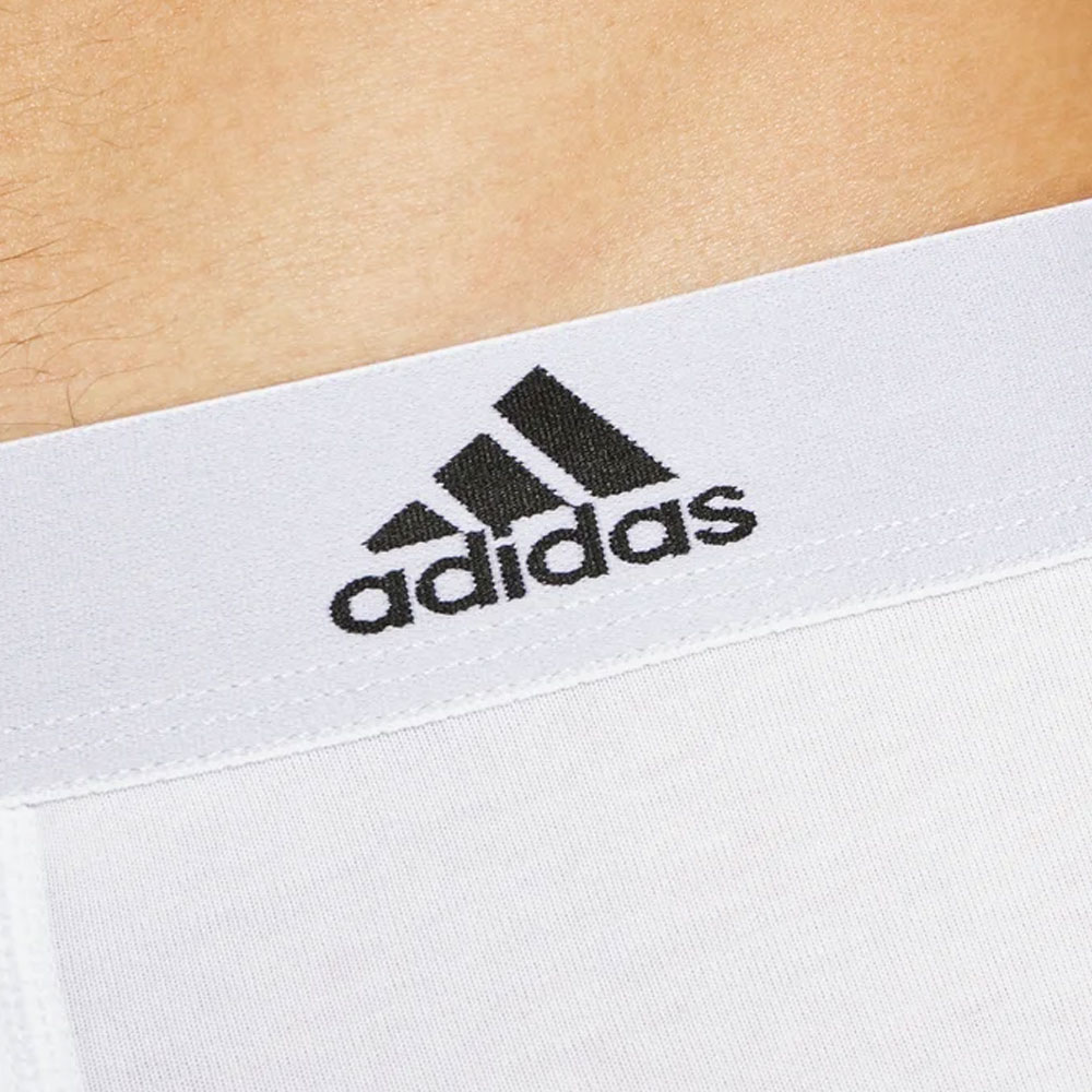 Adidas slips active flex cotton 3 pack wit