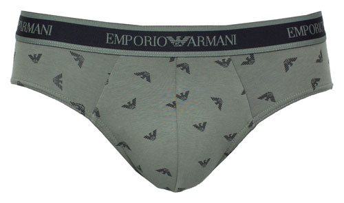Armani slips zwart-groen 3-pack print